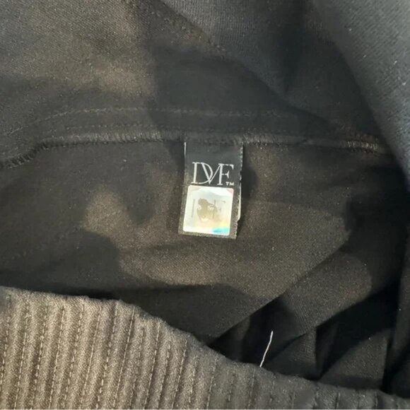 Diane von Furstenberg Women's Black Amour Skinny Pants - Size 2 - Picture 9 of 10